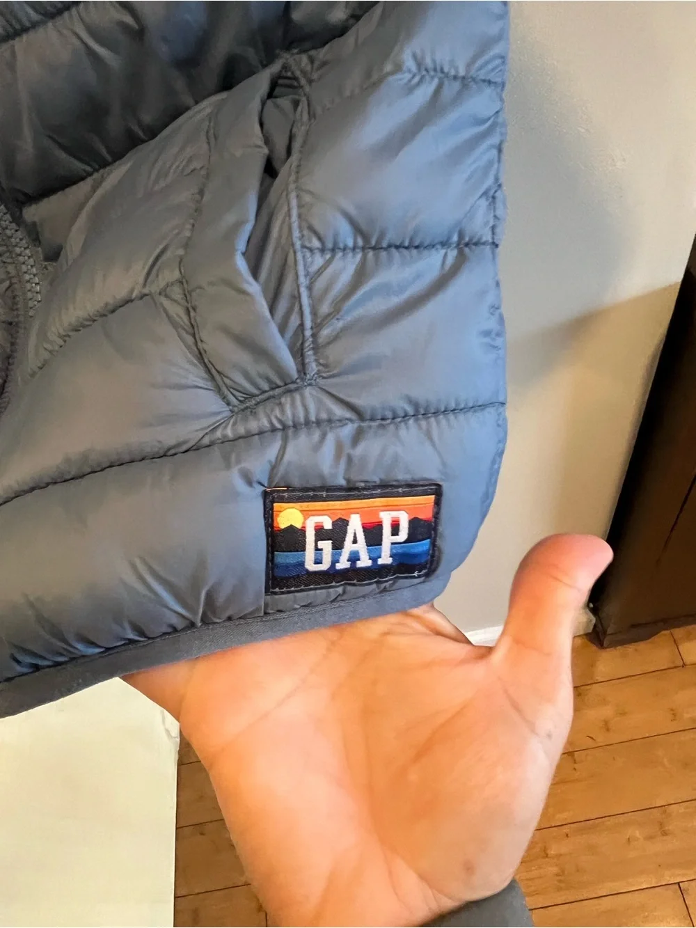 Gap reversible Kids Quilted Puffer Jacket - Blue